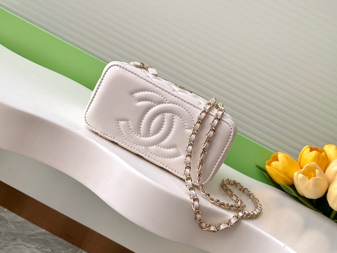 Chanel Vanity Case in White
