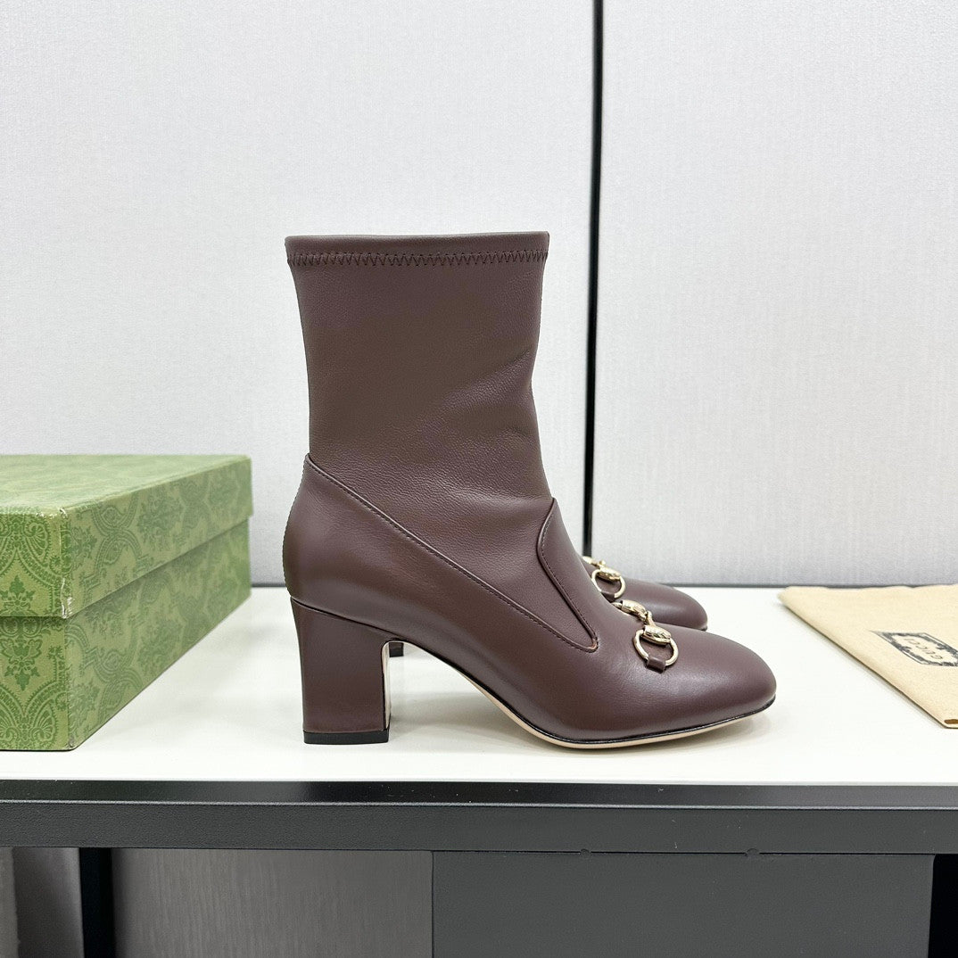 Ghete Gucci în culoarea ciocolatei