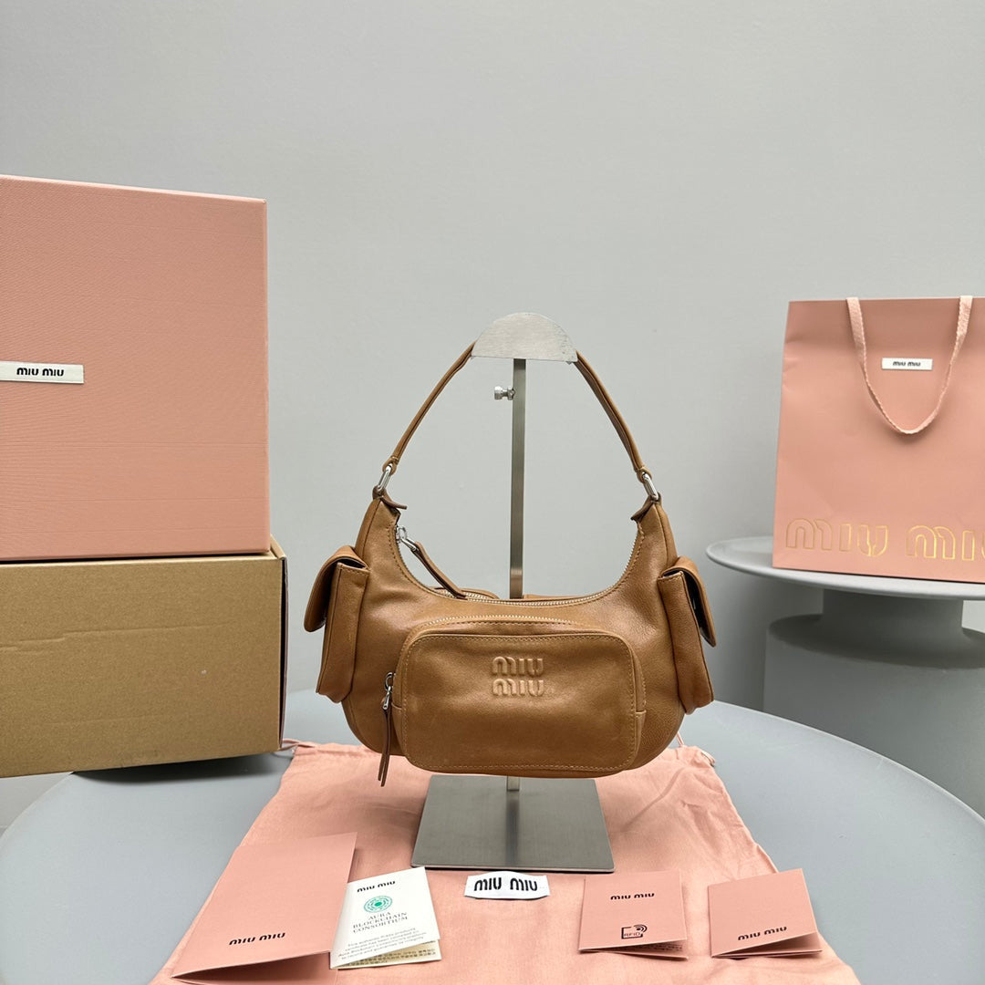 Miu Miu Pocket Nappa Leather Bag