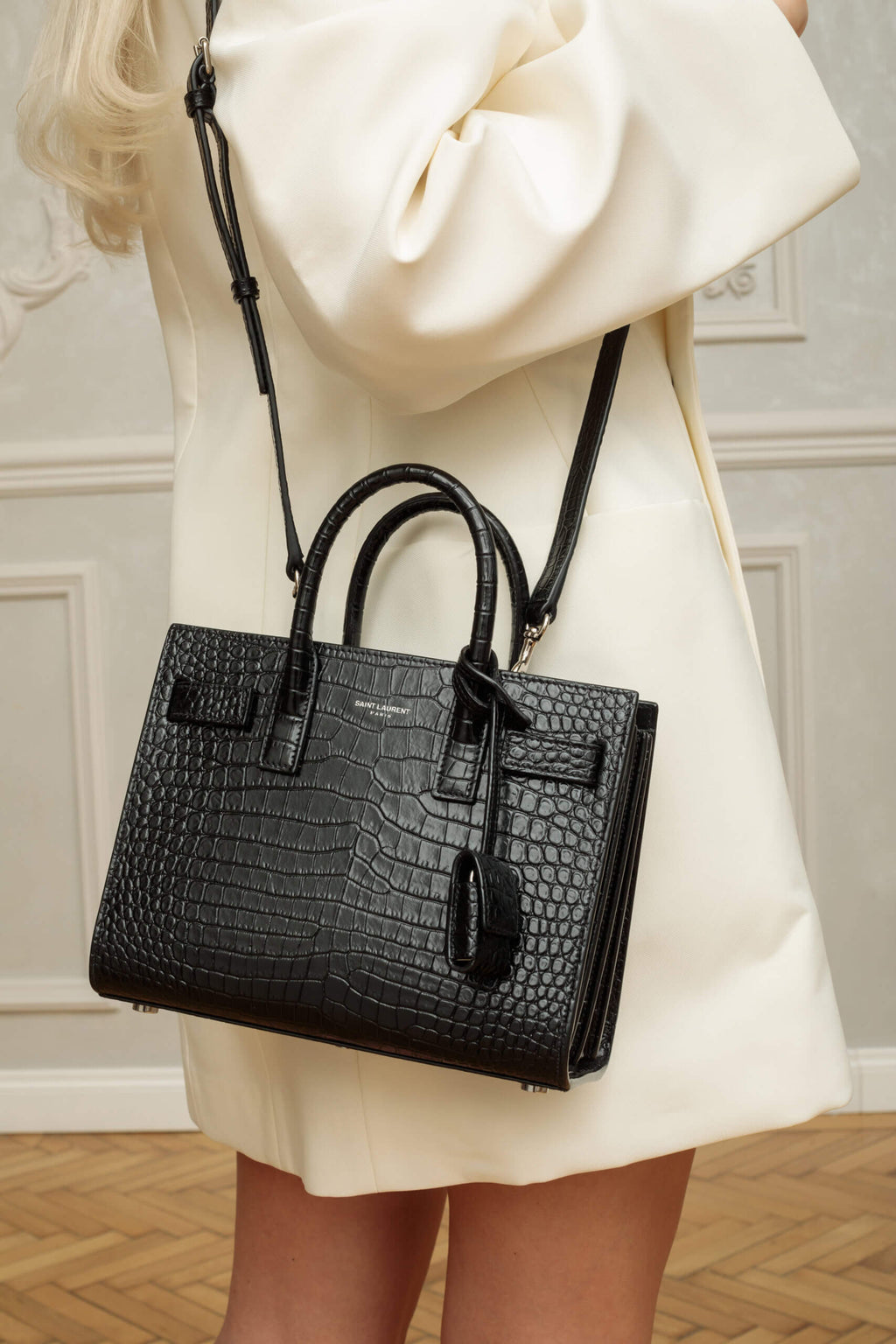 Yves Saint Laurent Bag Sac De Jour Crocodile