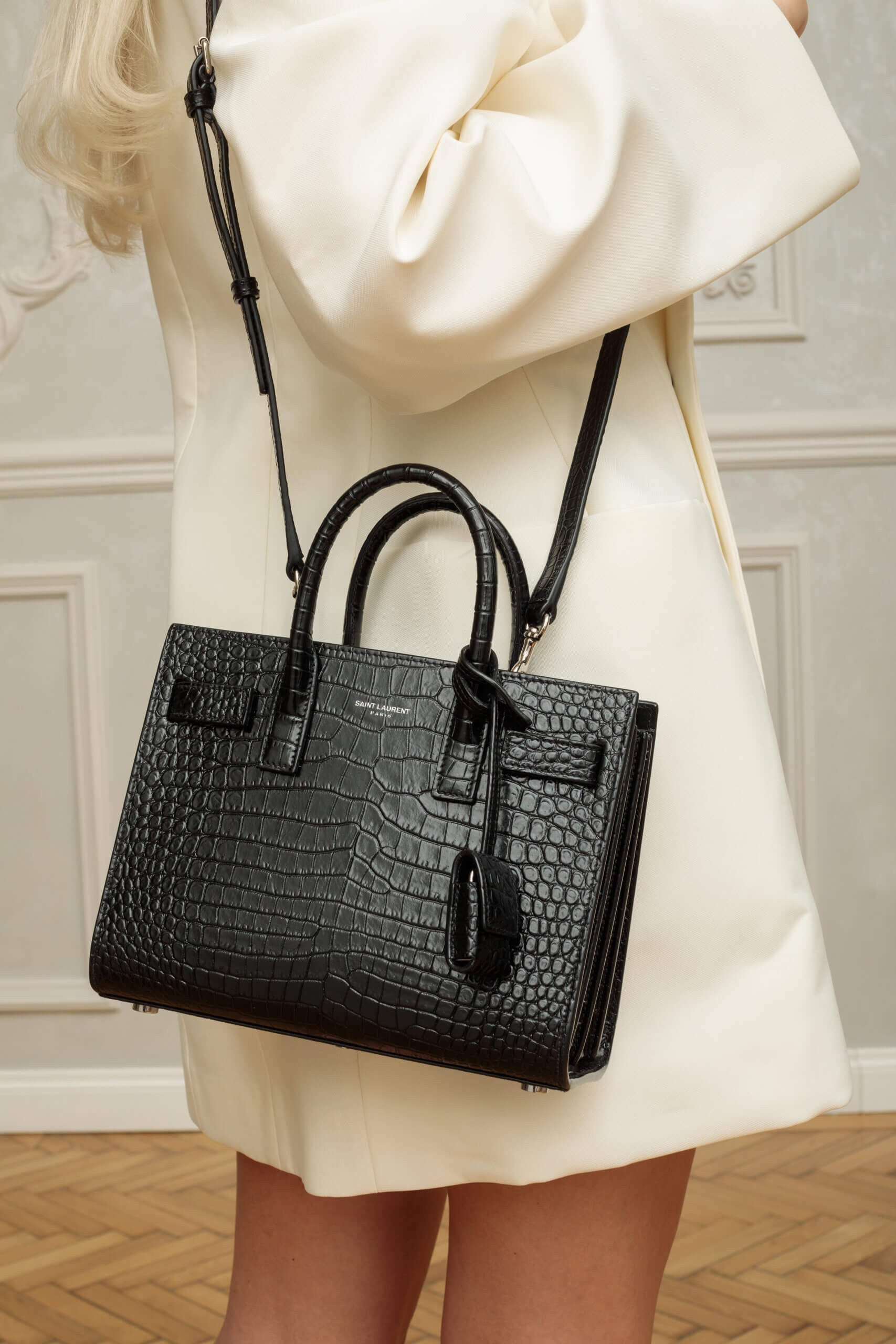 Yves Saint Laurent Bag Sac De Jour Crocodile