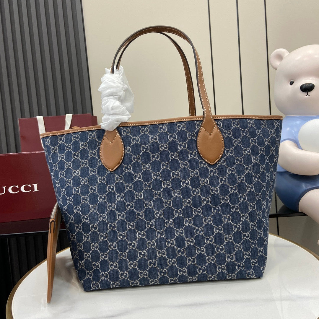 Gucci tote bag blue