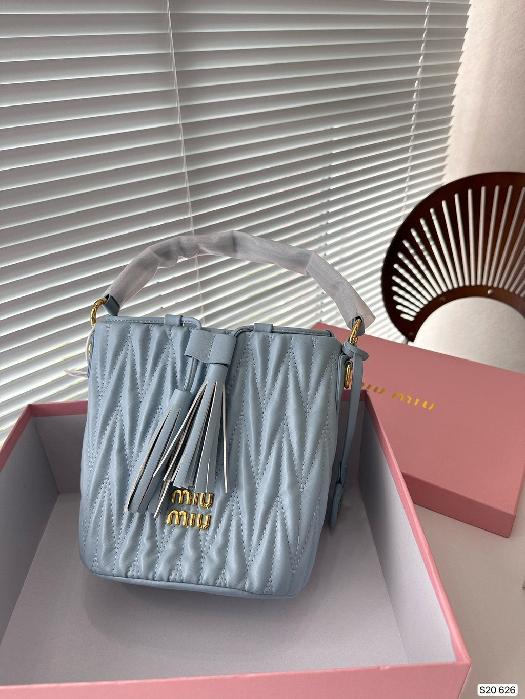 MIU MIU Nappa Bucket Bag