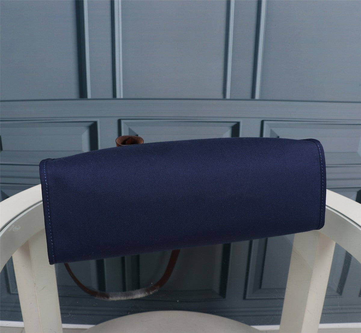Hermes Herbag dark blue canvas