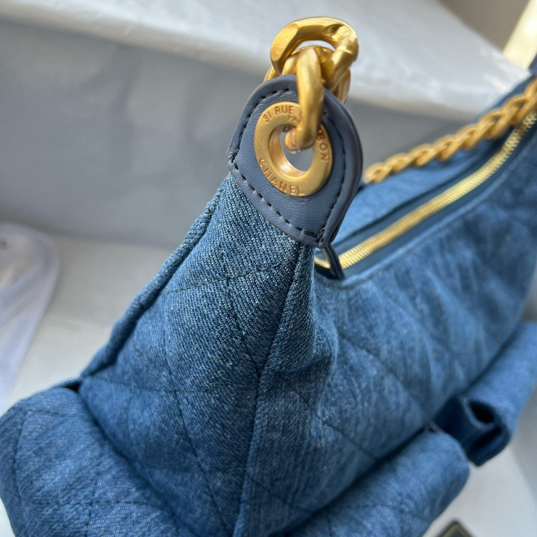 Chanel Hobo Purse Denim