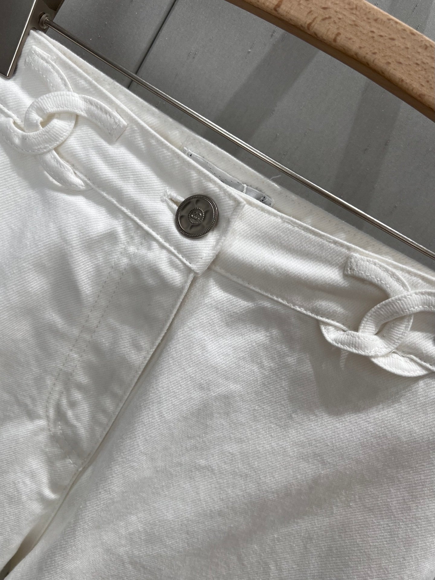 Chanel white jeans