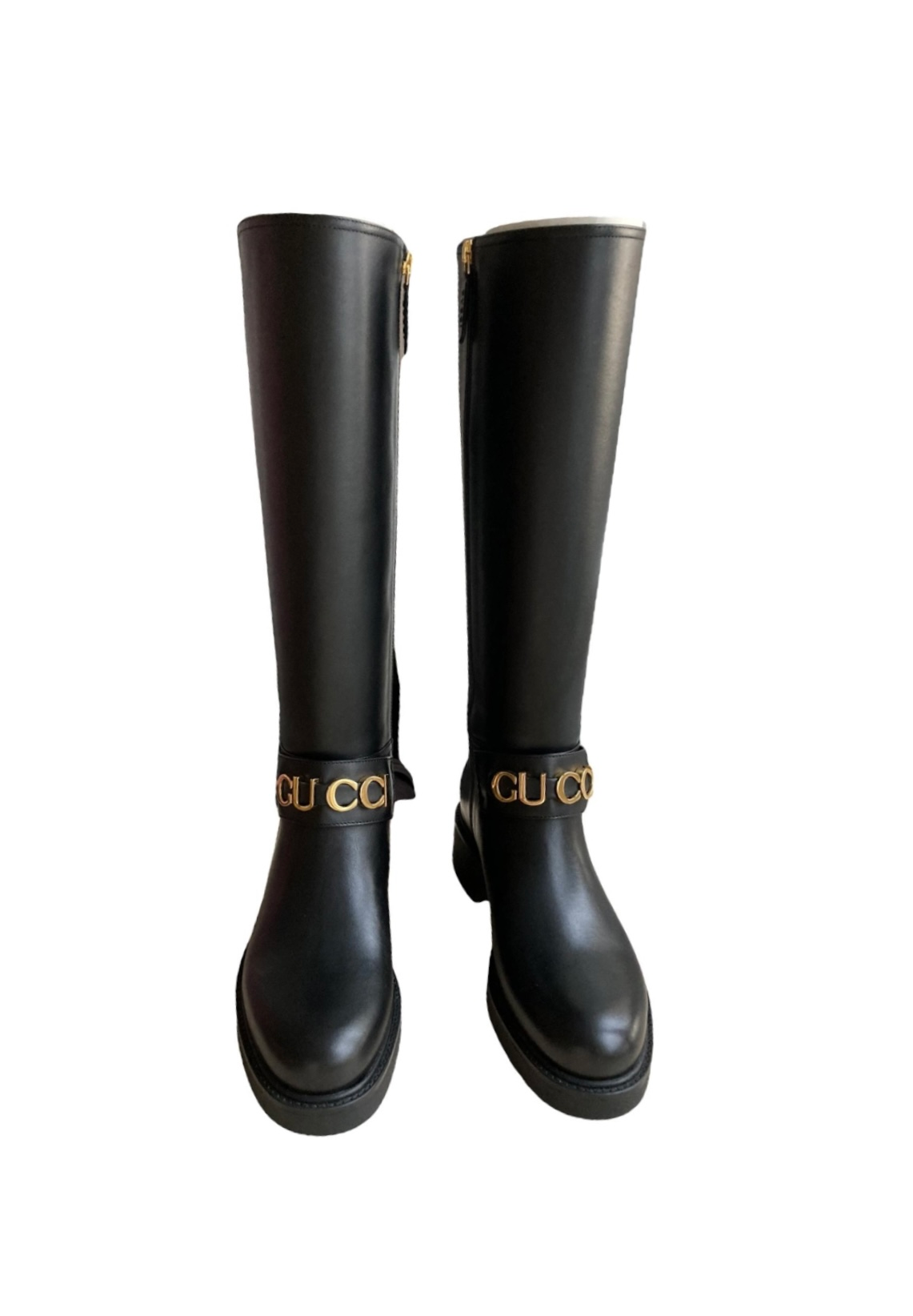 Ghete de călărie din piele Gucci