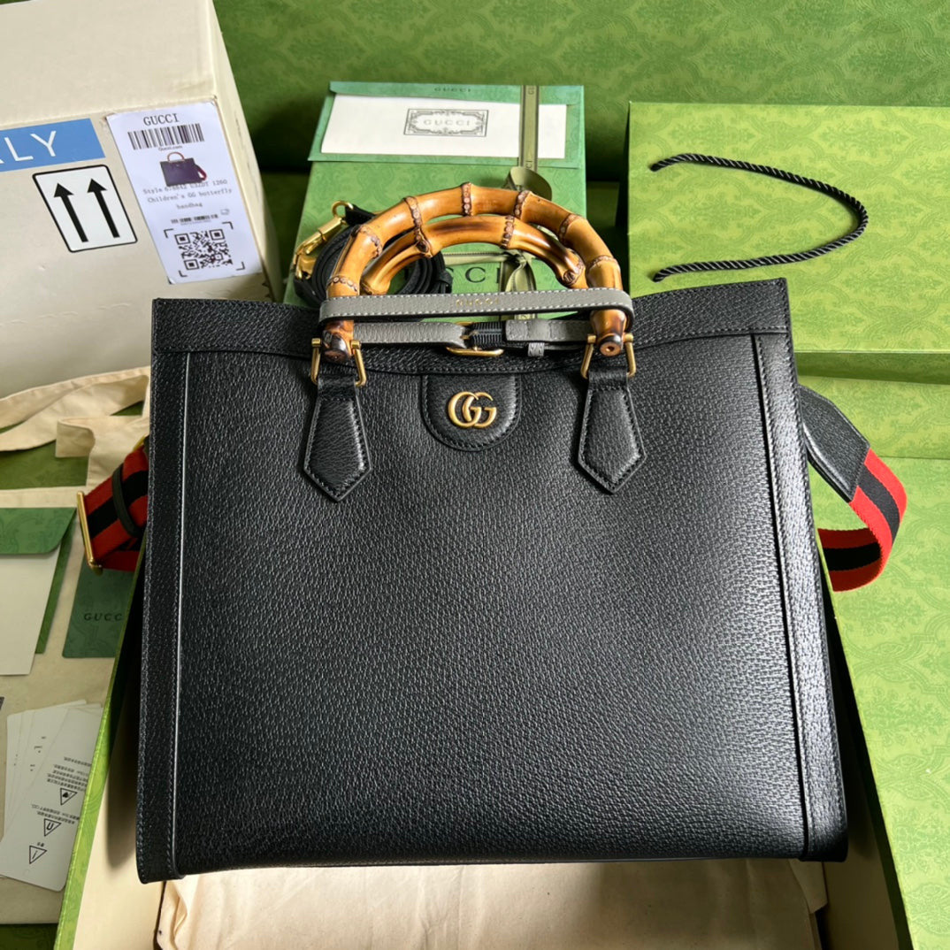 Gucci Diana Medium Tote Bag Black