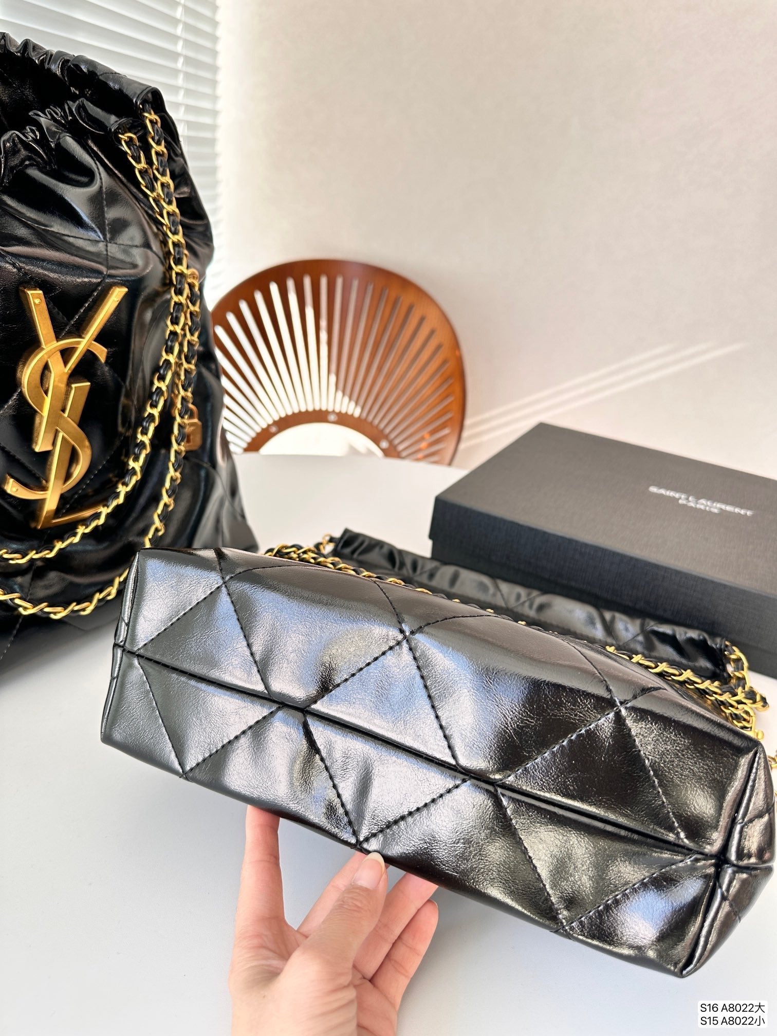 YSL Leather Tote Bag