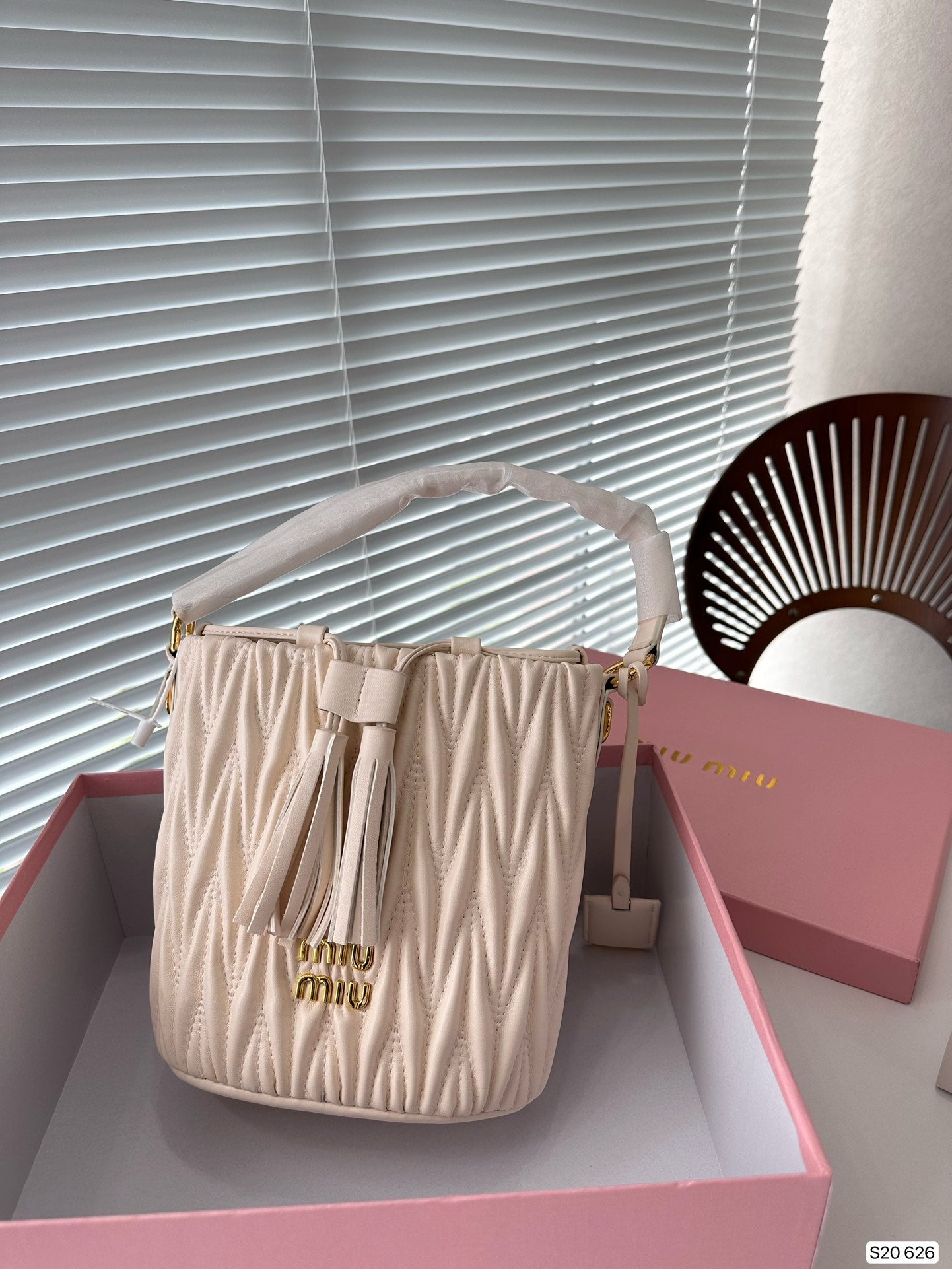 MIU MIU Nappa Bucket Bag