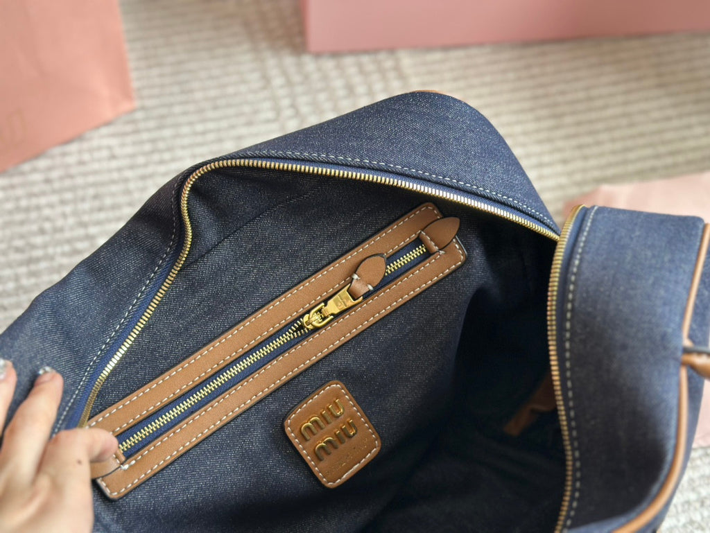 Miu Miu Beau Bag In Denim