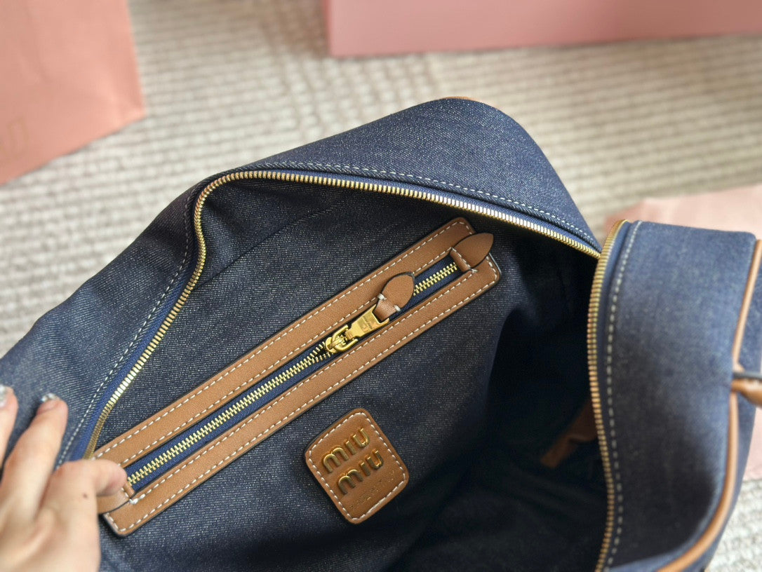 Miu Miu Beau Bag In Denim