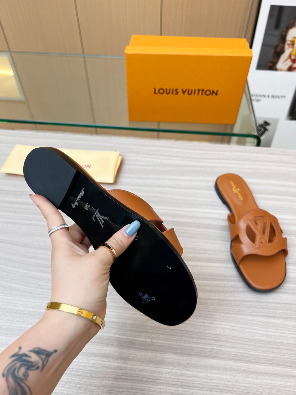 Louis Vuitton slides