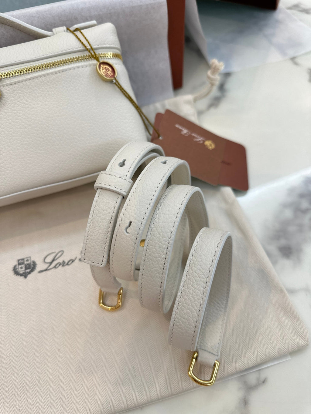 Loro Piana Purse in white