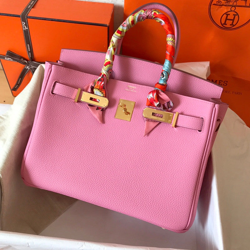 Hermes Birkin Barbie In Rose Confetti leather