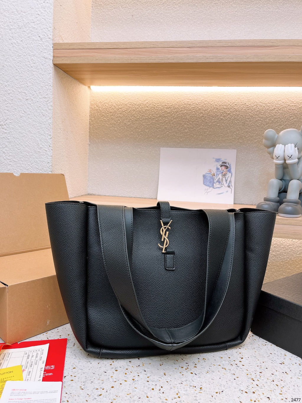YSL Bea In Grained Leather