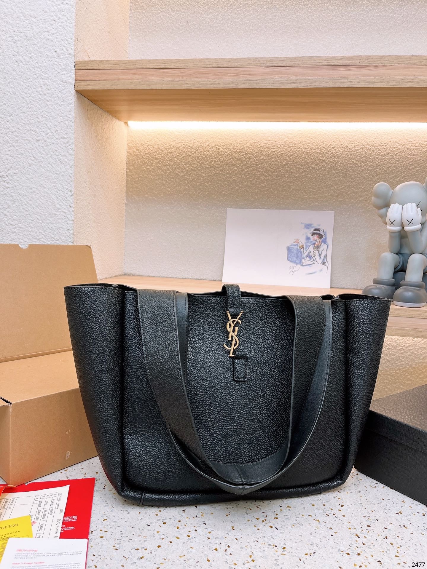 YSL Bea In Grained Leather