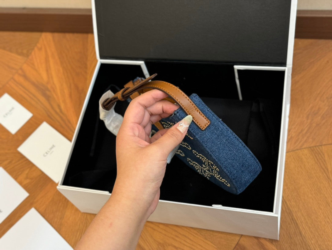 Celine Tilly Bag In Denim