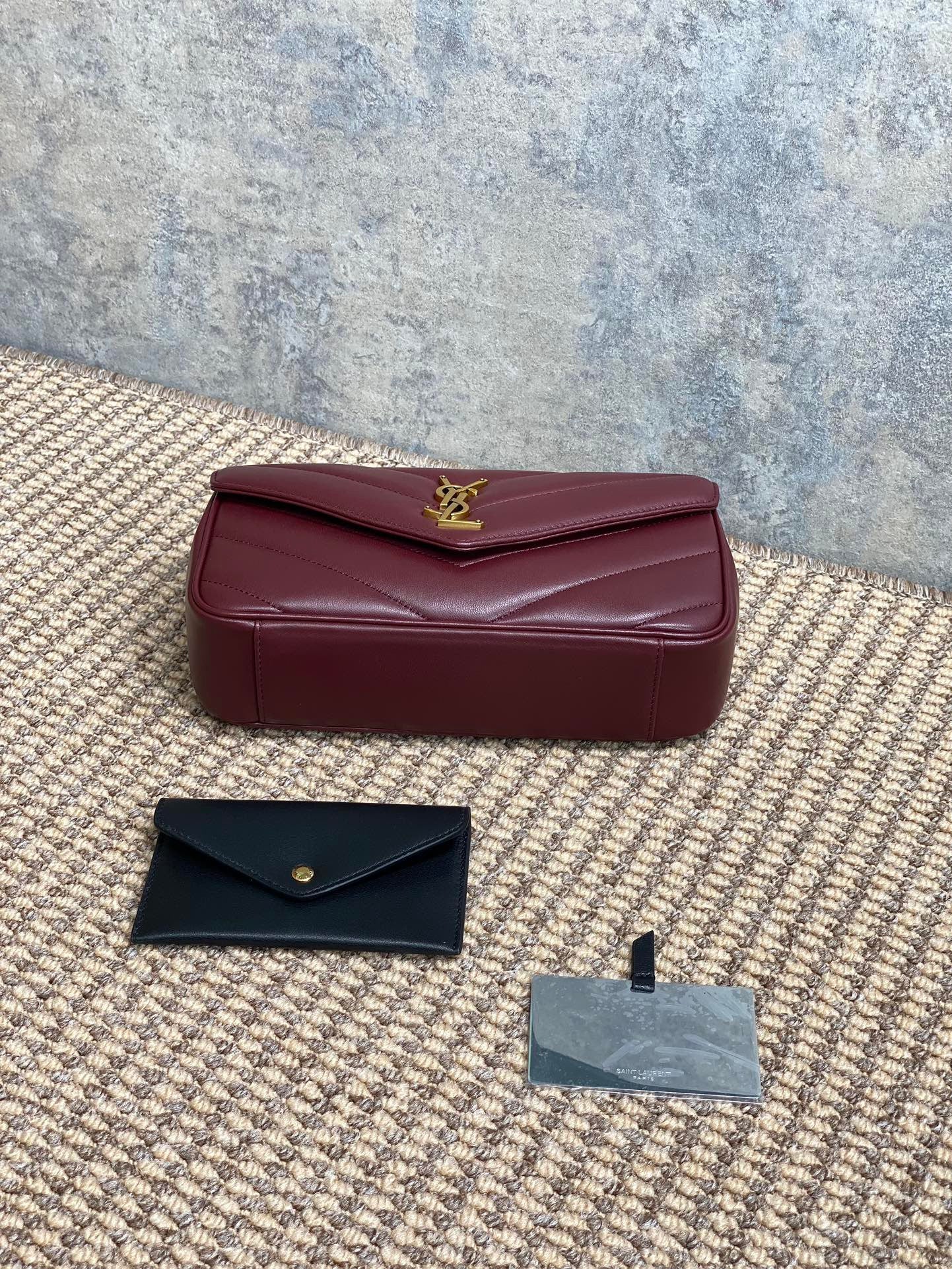 YSL Lou Lou burgundy