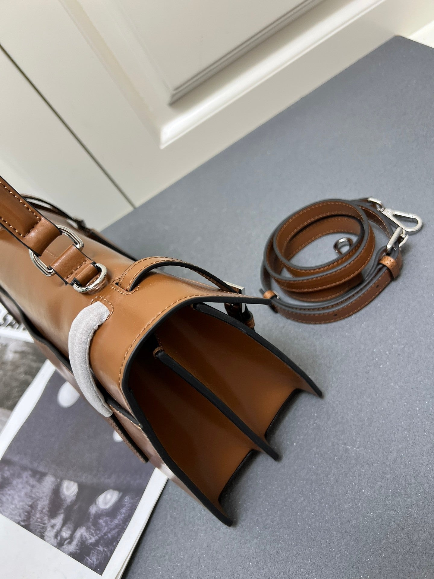 Prada brown leather bag