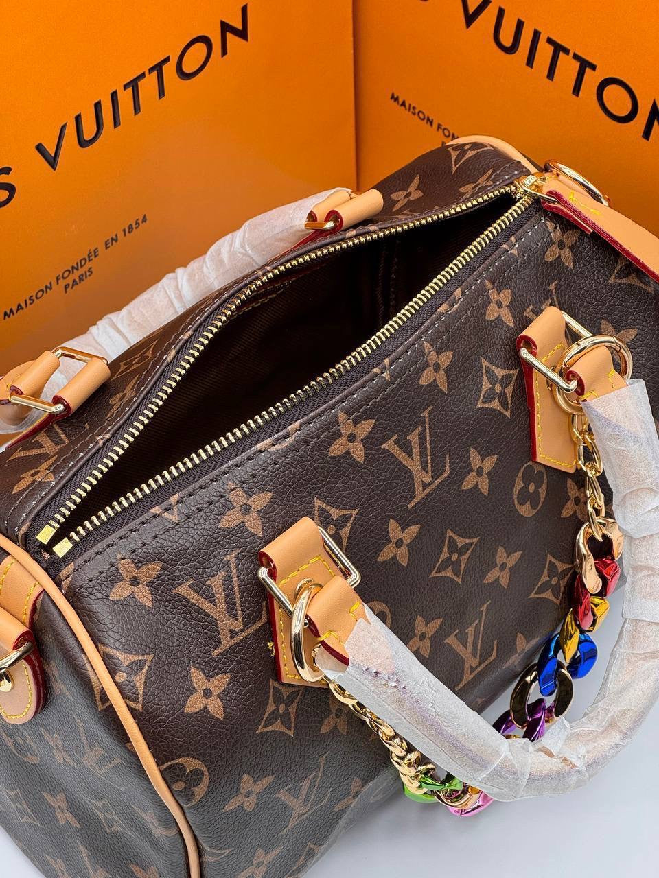 Louis Vuitton brown handbag