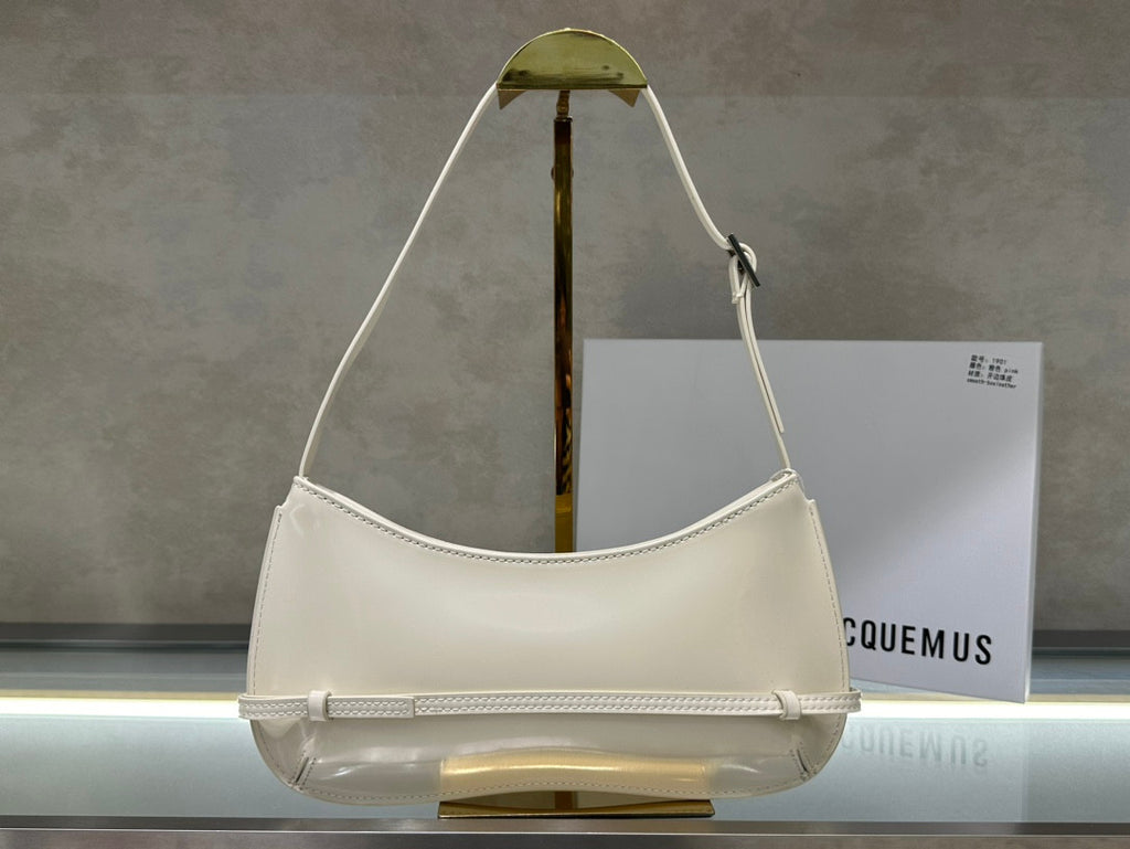 Geantă Jacquemus Le Chiqito albă