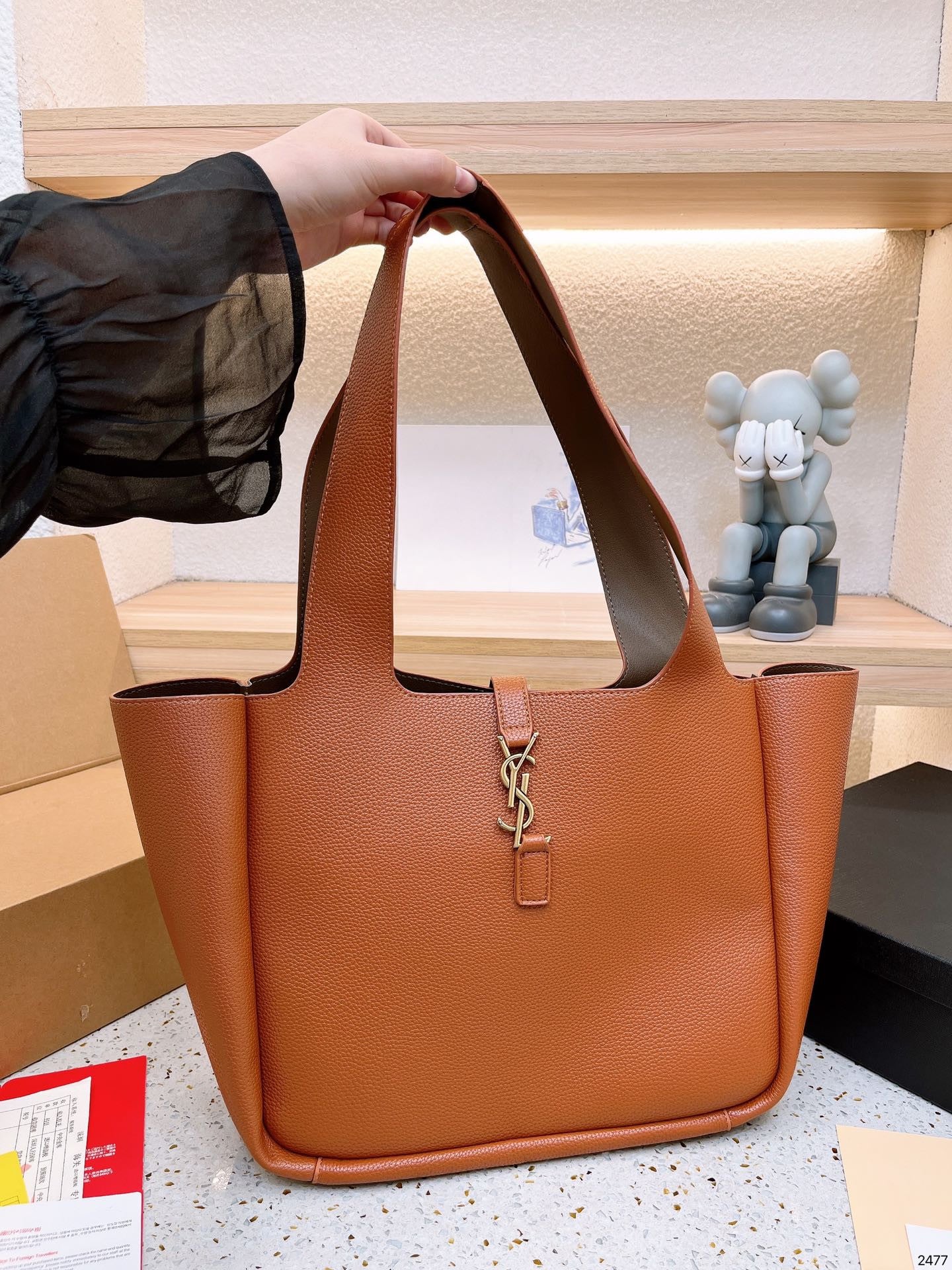 YSL Bea In Grained Leather
