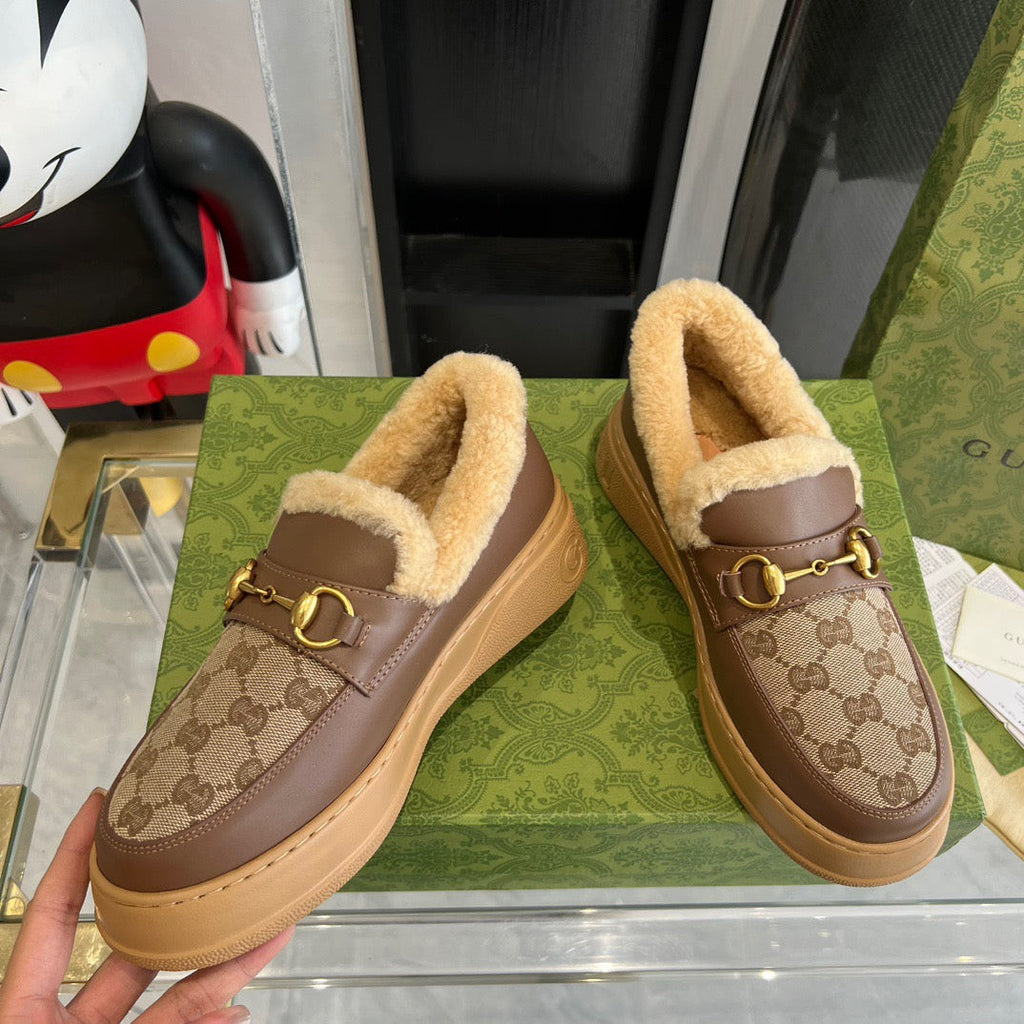 Mocasini din piele Gucci