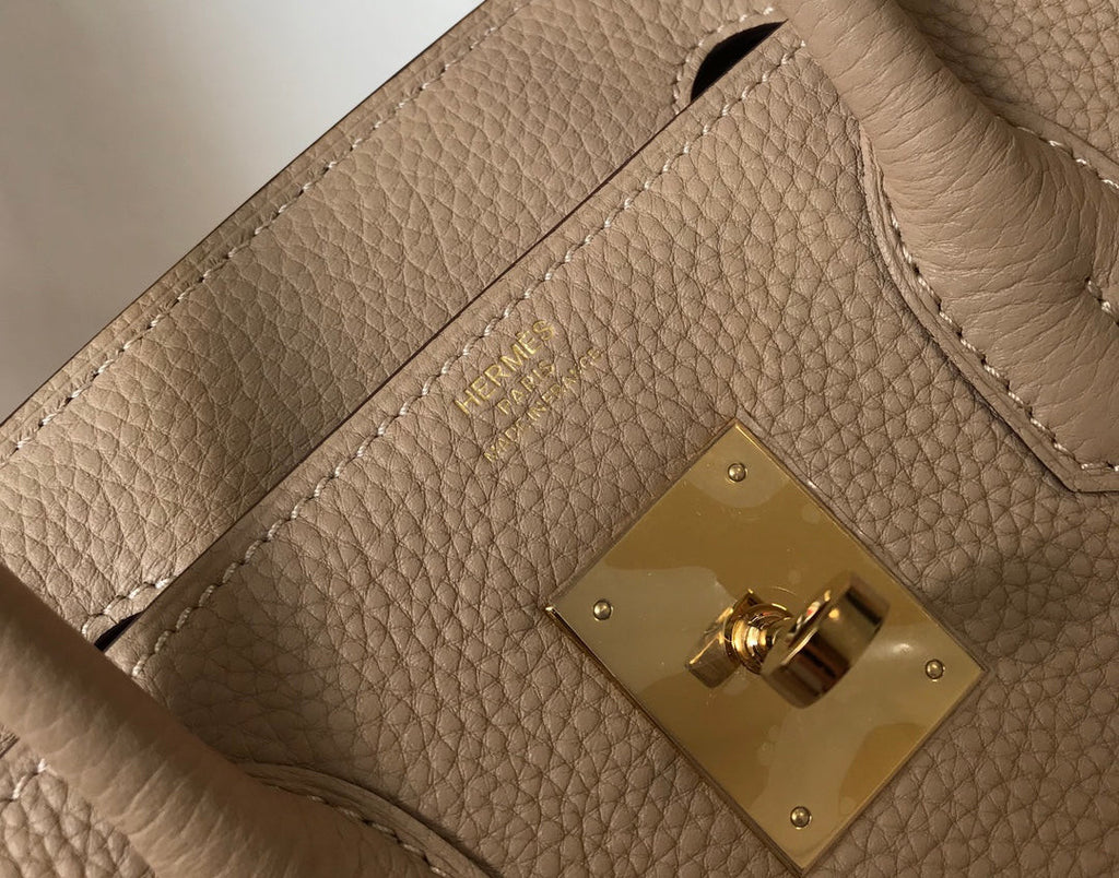 Hermes Birkin în trench Togo