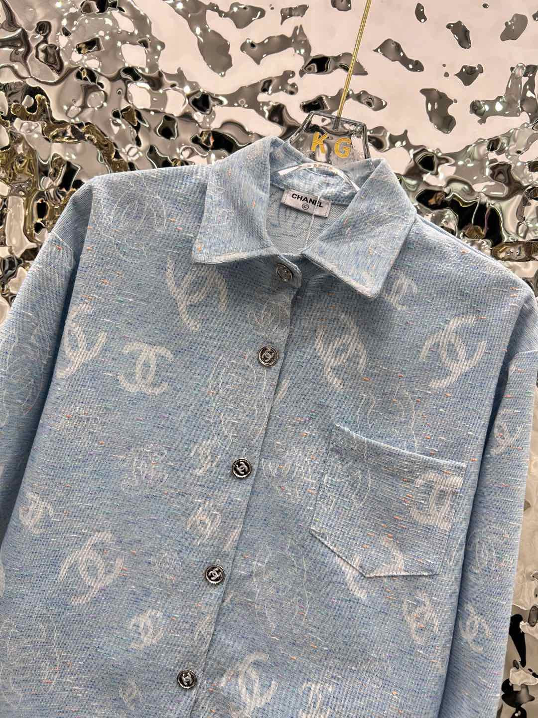 Chanel denim blouse