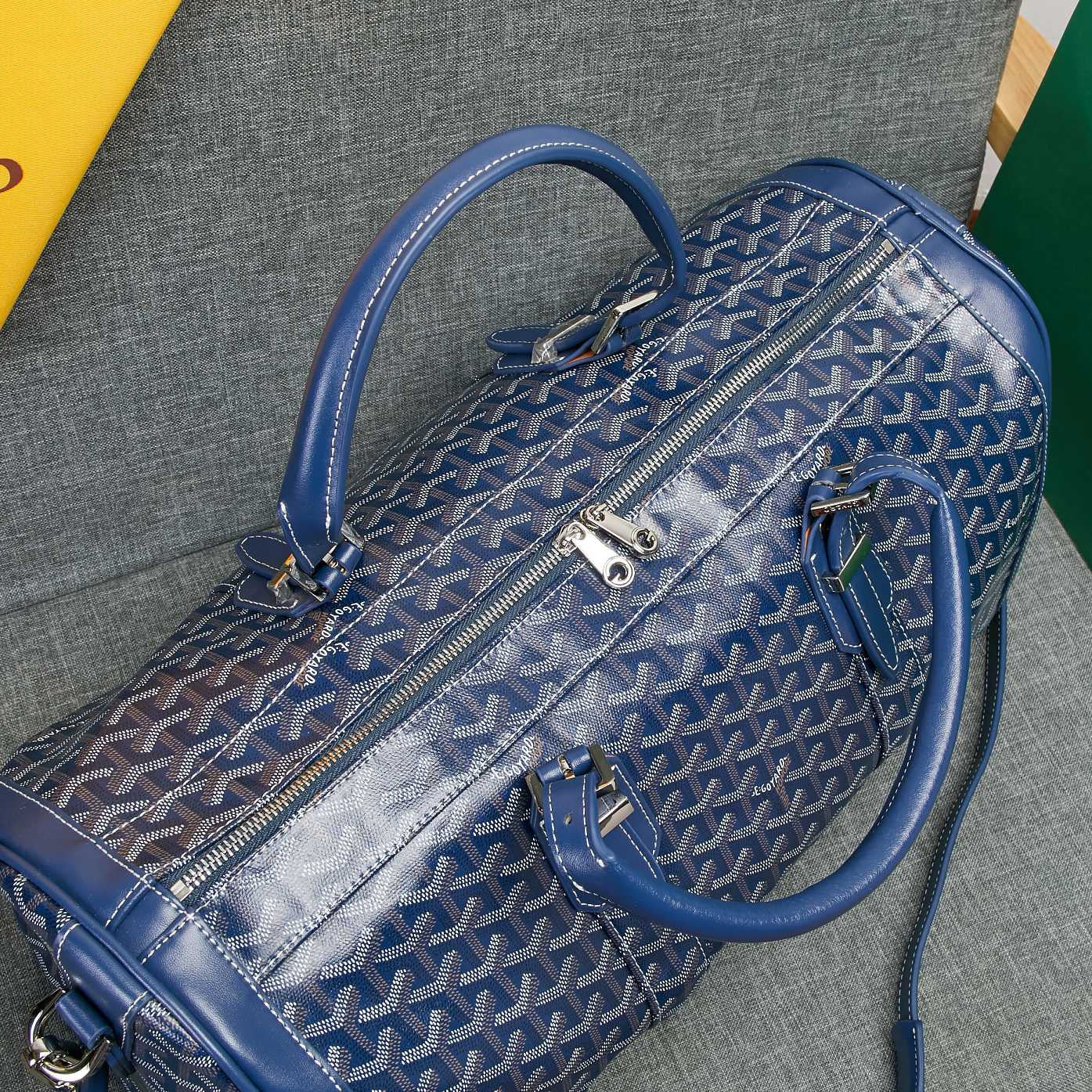 Goyard  Leather Travel Bag