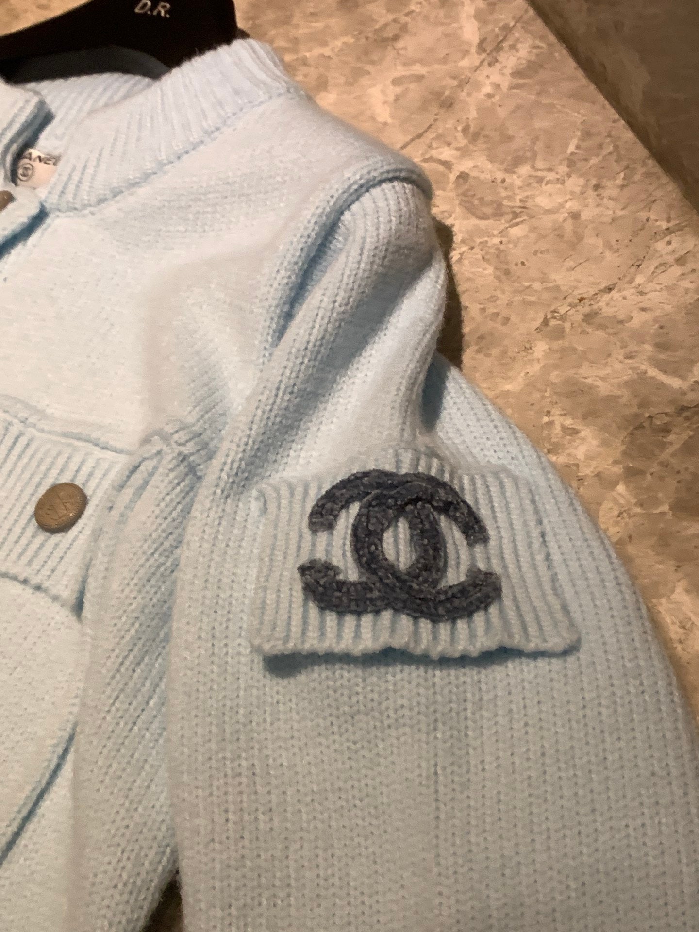 Chanel Cardigan In Blue