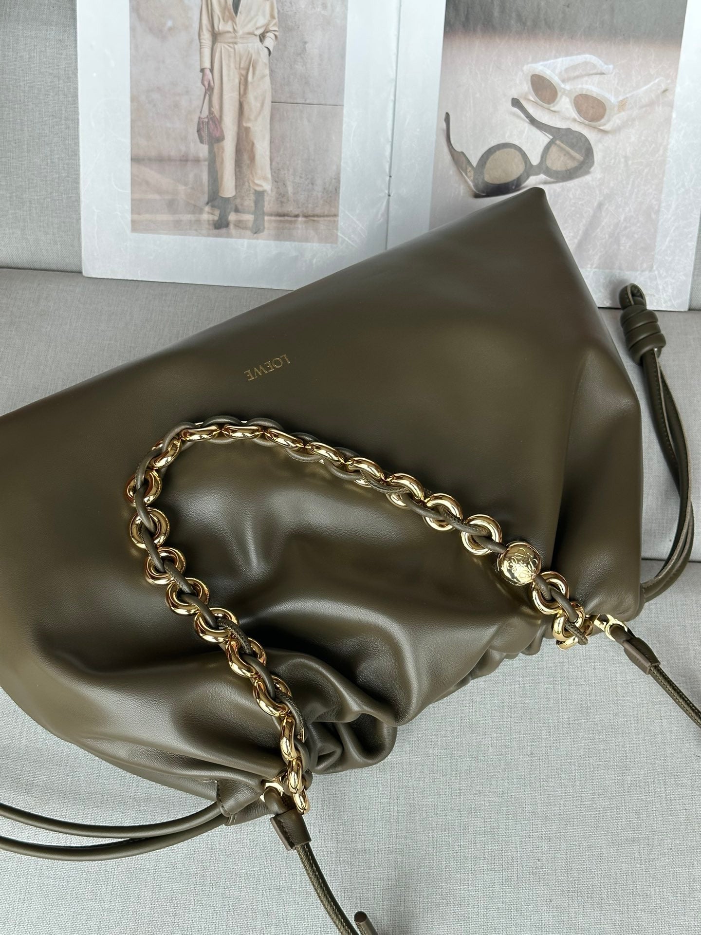 Loewe leather bag flamenco