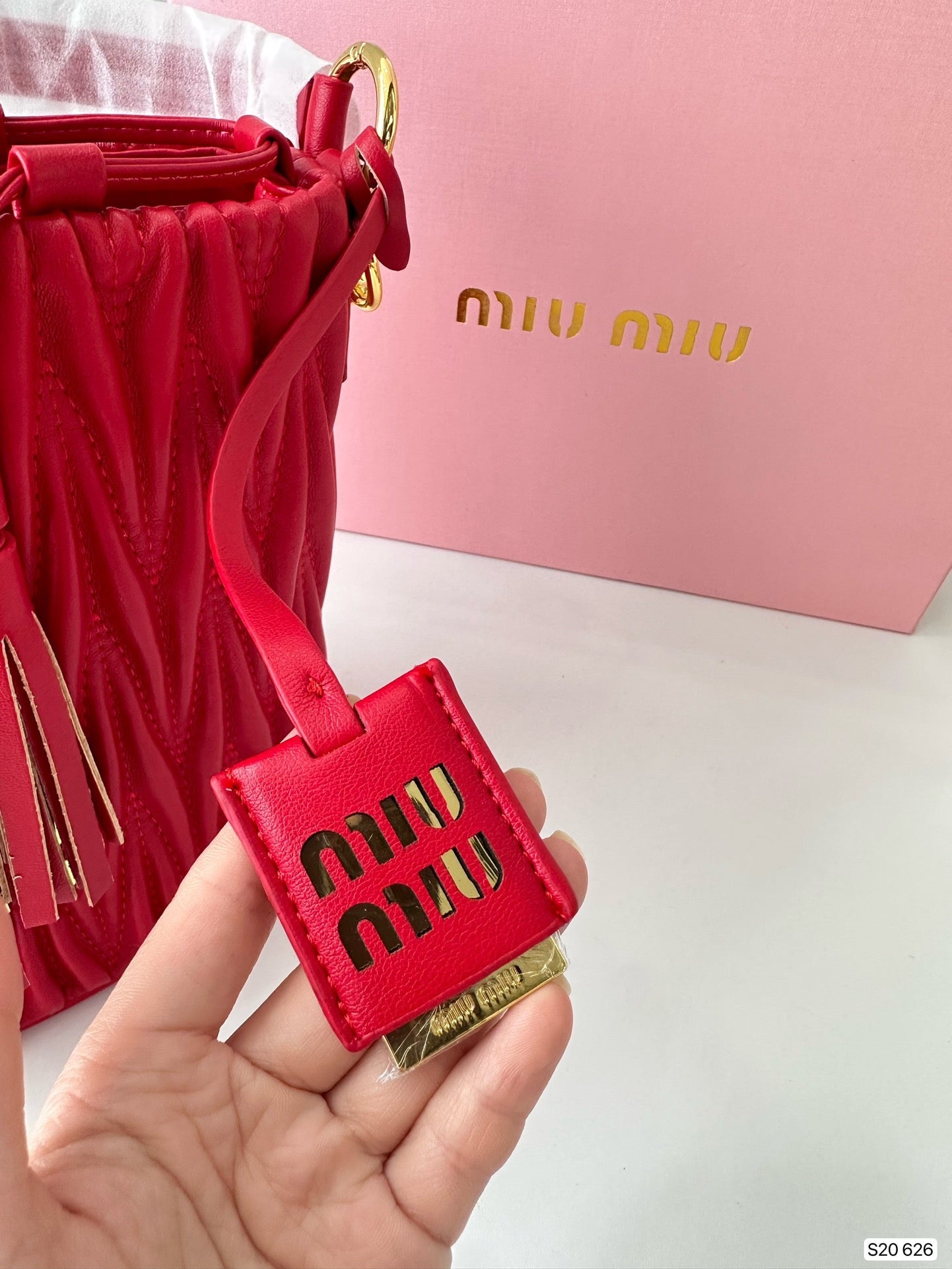 MIU MIU Nappa Bucket Bag