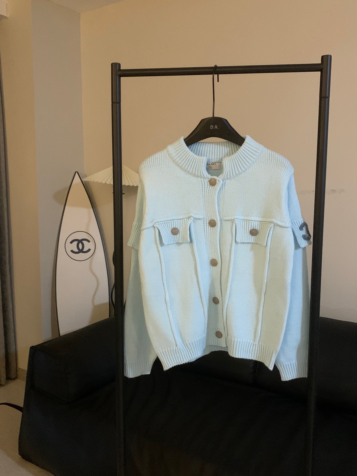 Chanel Cardigan In Blue