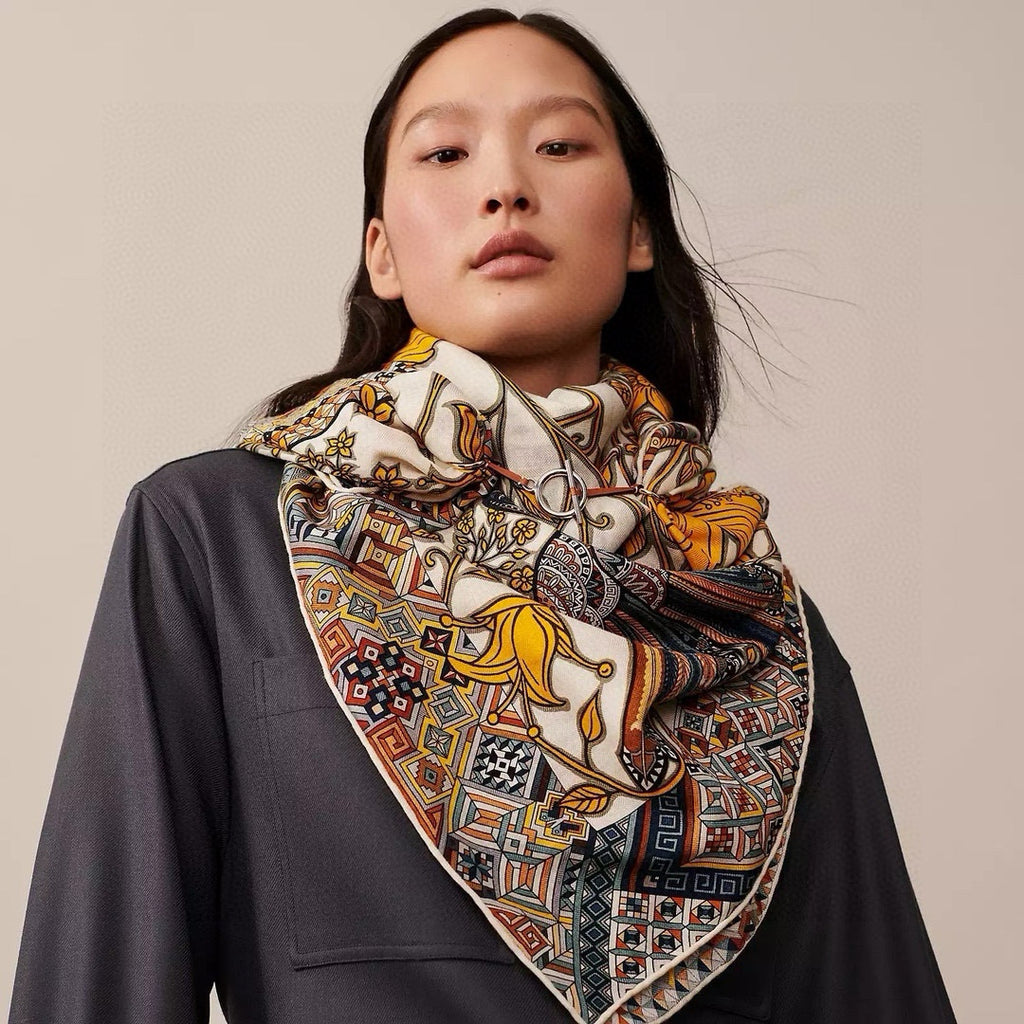 Shawl Hermes Le Jaguar 140