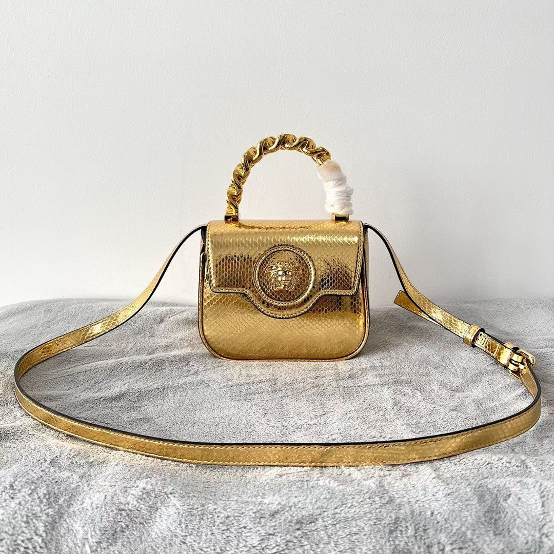 Versace handbag gold