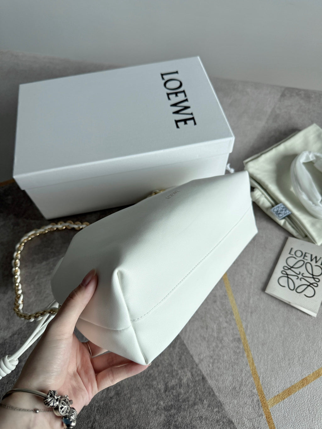 Loewe tote bag white