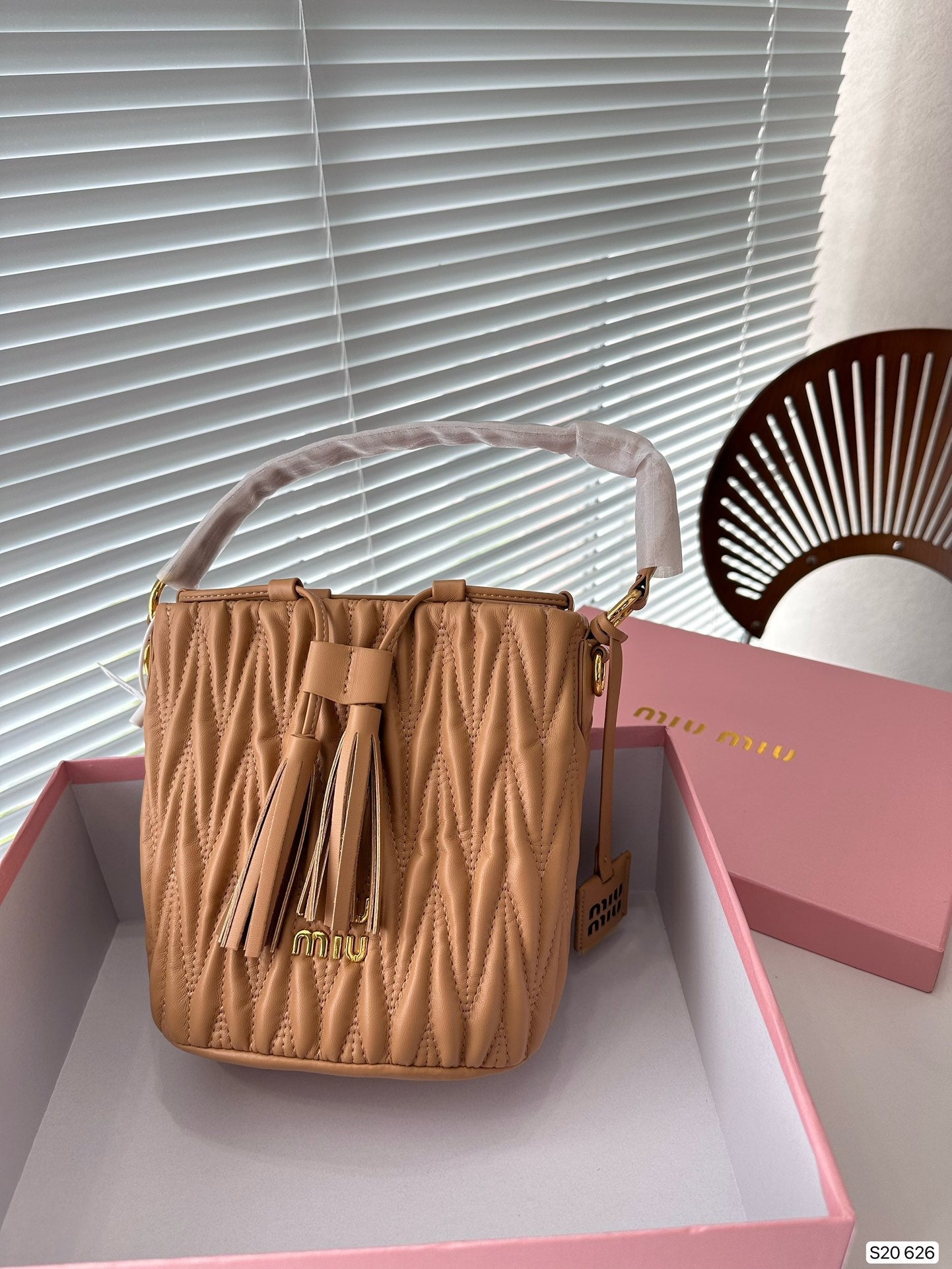 MIU MIU Nappa Bucket Bag