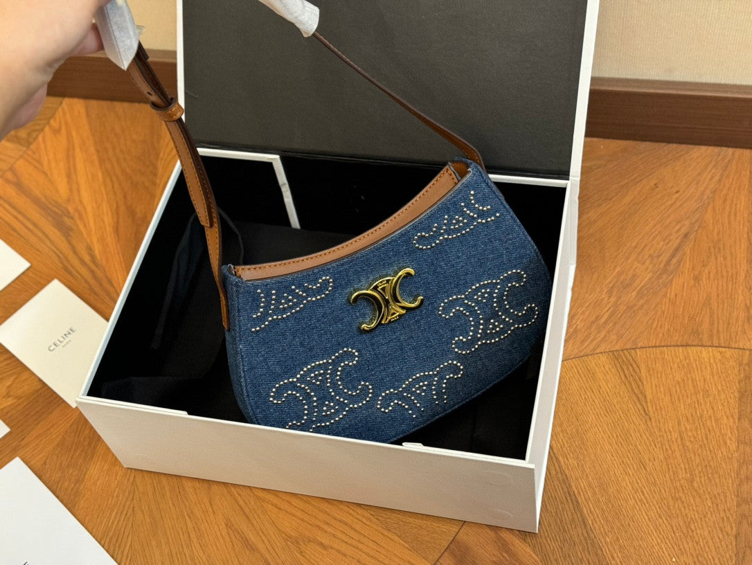 Celine Tilly Bag In Denim