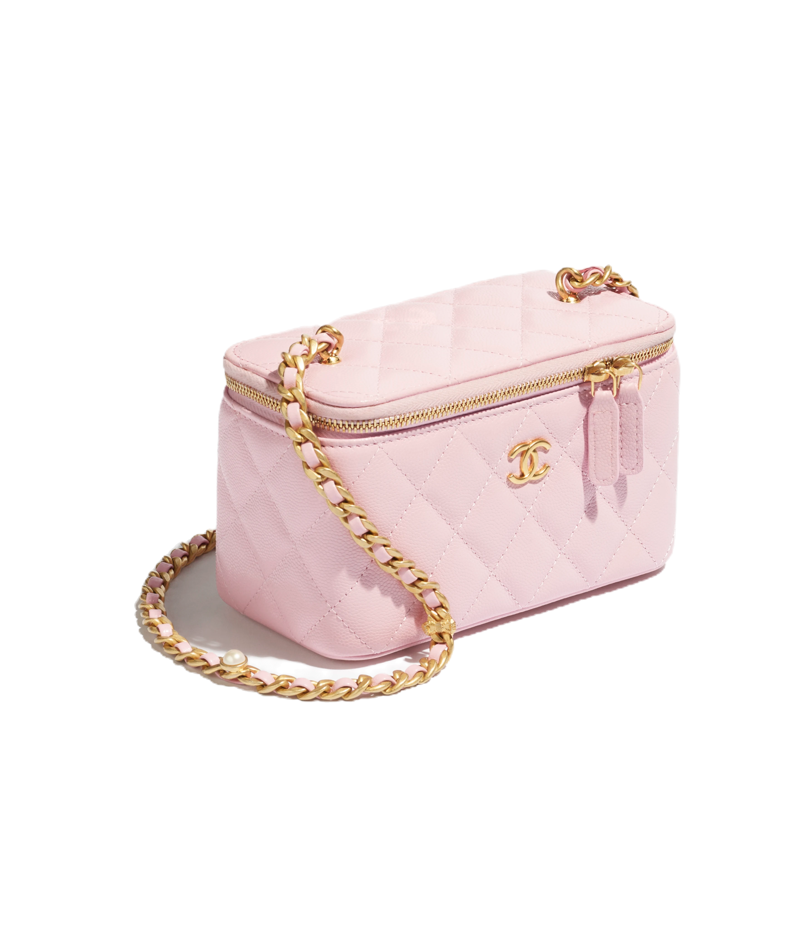 Chanel vanity bag pink