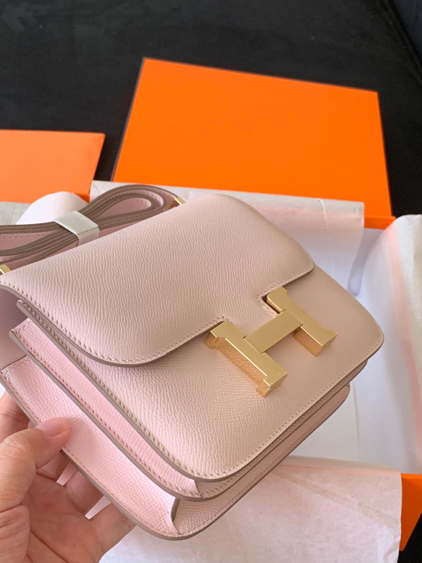 Hermes Constance bag powder