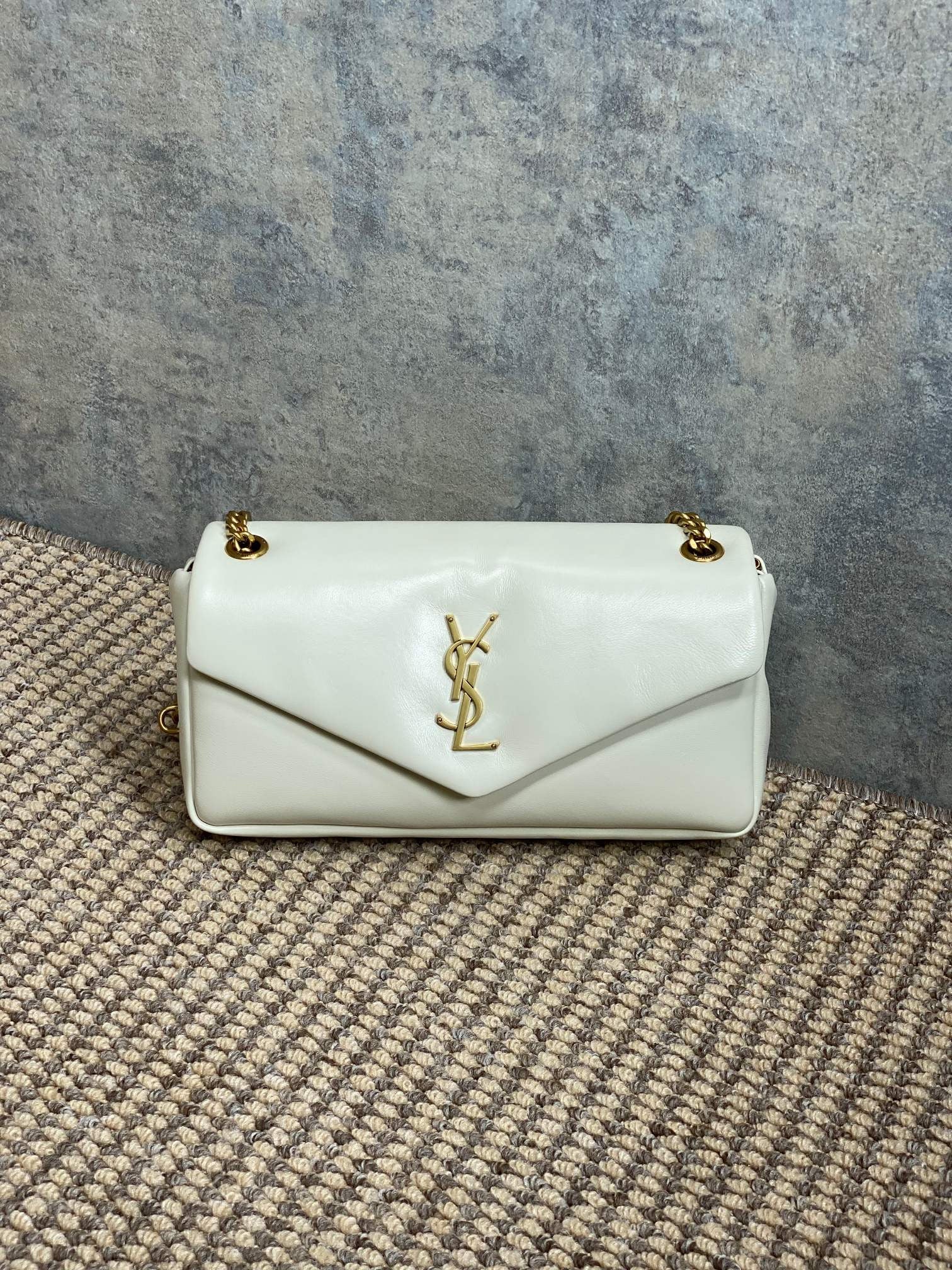 YSL Calypso bag white