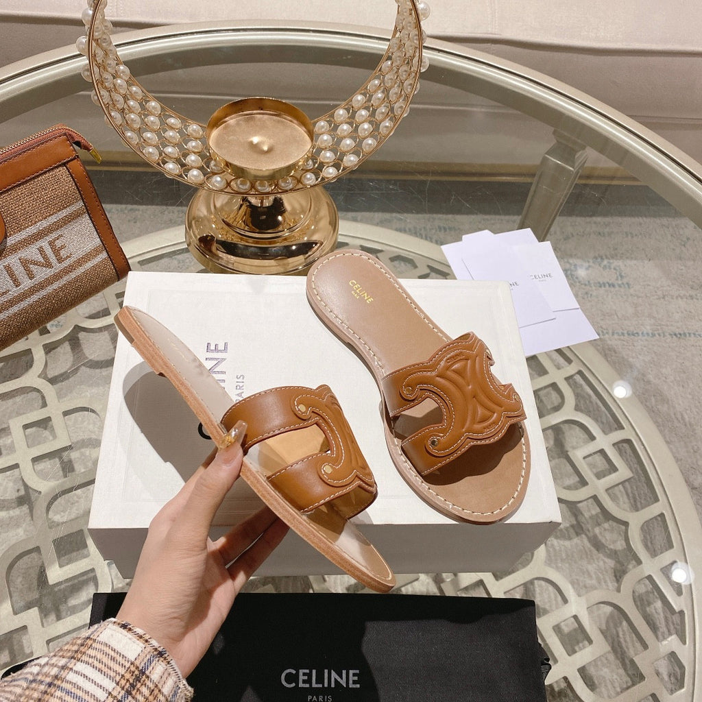 Papuci Celine maro