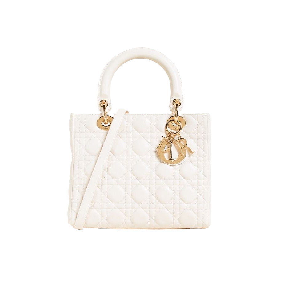 Lady Dior Bag In White