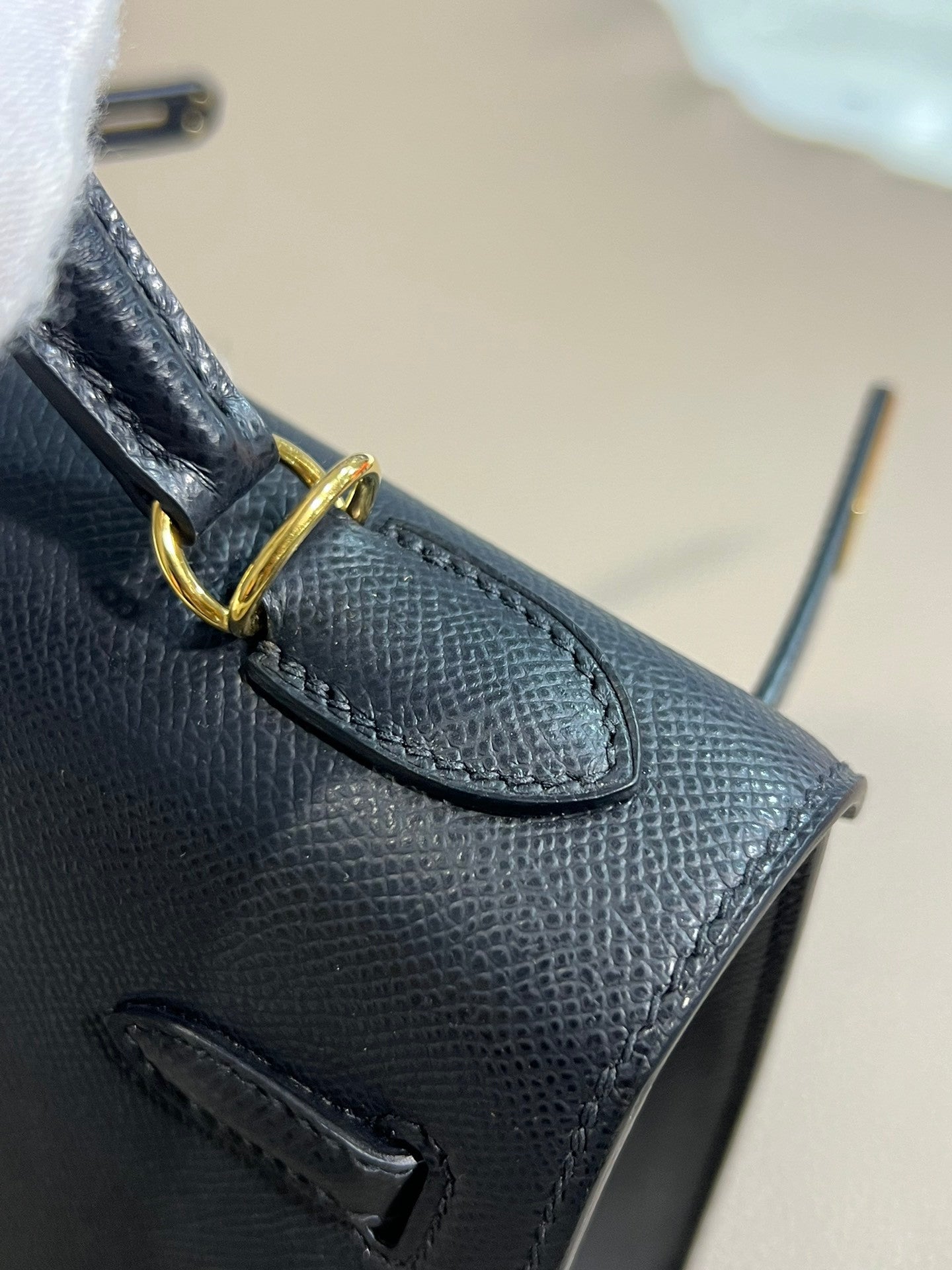 Hermes Kelly Epsom black leather