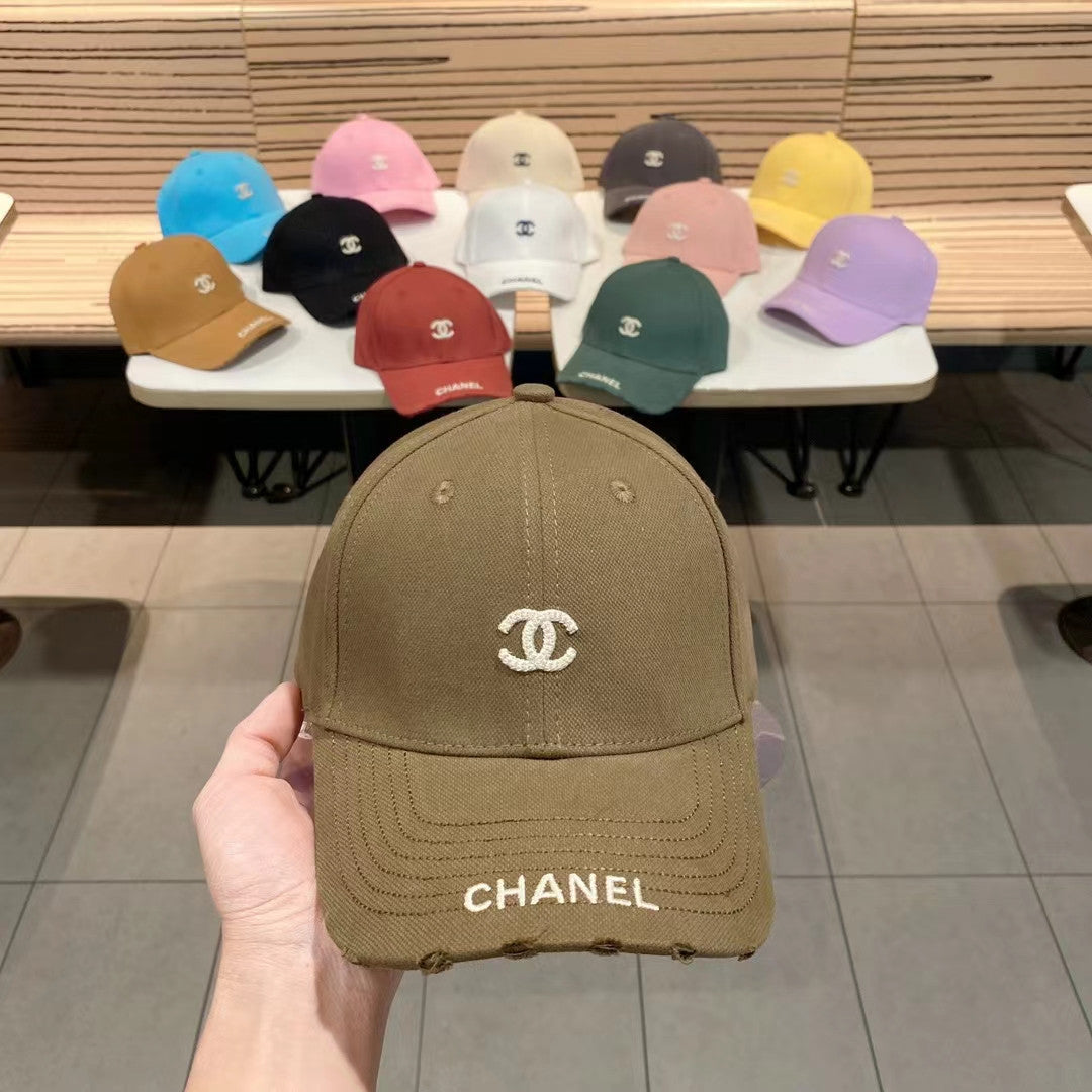 Chanel cap khaki