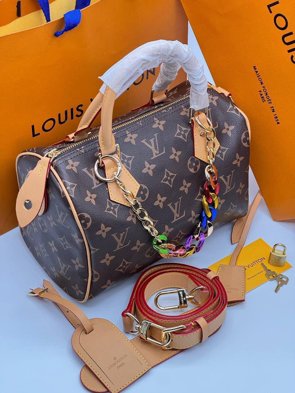 Louis Vuitton brown handbag
