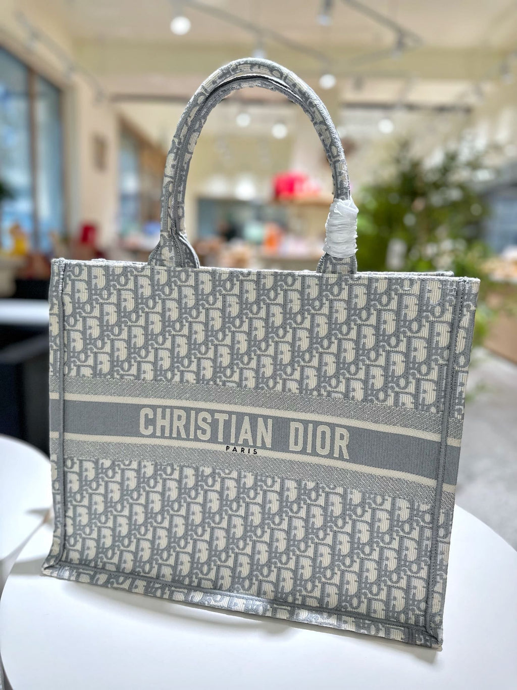 Dior Tote In Grey