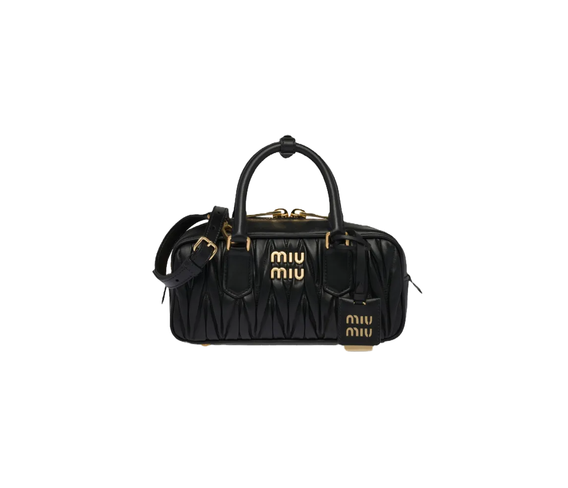 Miu Miu Matelasse black purse